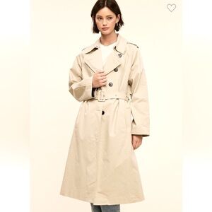 554. Classic Cotton and fully lined Beige Trench Coat, various sizes